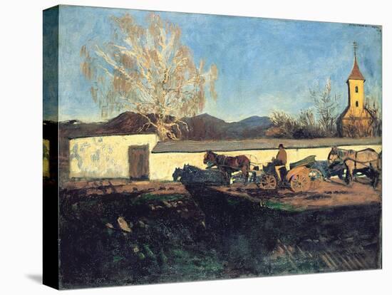 Evening in March-Karoly Ferenczy-Stretched Canvas