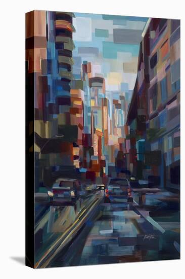 Evening in the City-Brooke Borcherding-Stretched Canvas