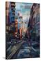 Evening in the City-Brooke Borcherding-Stretched Canvas