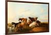 Evening in the Meadows, 1871-Thomas Sidney Cooper-Framed Giclee Print