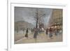 Evening in the Opera Quartier of the Grands Boulevards, Early 20th Century]-Luigi Loir-Framed Giclee Print