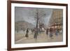 Evening in the Opera Quartier of the Grands Boulevards, Early 20th Century]-Luigi Loir-Framed Giclee Print