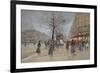 Evening in the Opera Quartier of the Grands Boulevards, Early 20th Century]-Luigi Loir-Framed Giclee Print