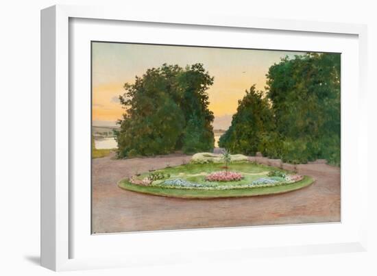 Evening in the Park-Albert Nikolayevich Benois-Framed Giclee Print