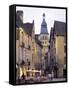 Evening in the Place De La Liberte, Sarlat-La-Caneda, Dordogne, Aquitaine, France, Europe-Ruth Tomlinson-Framed Stretched Canvas