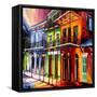 Evening in the Vieux Carre-Diane Millsap-Framed Stretched Canvas