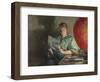 Evening, Interior, 1896 (Oil on Canvas)-Harriet Backer-Framed Giclee Print