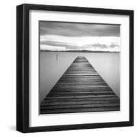 Evening Jetty-M^ Mun-Framed Art Print