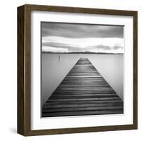 Evening Jetty-M^ Mun-Framed Art Print