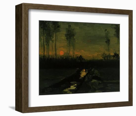 Evening Landscape II-Vincent van Gogh-Framed Giclee Print