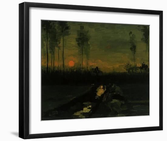 Evening Landscape II-Vincent van Gogh-Framed Giclee Print