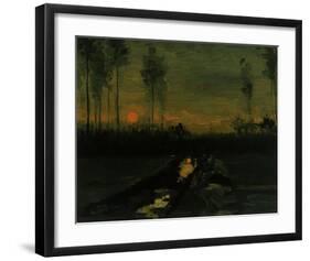 Evening Landscape II-Vincent van Gogh-Framed Giclee Print