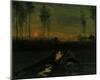 Evening Landscape II-Vincent van Gogh-Mounted Giclee Print