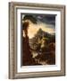 Evening: Landscape with an Aqueduct, 1818-Theodore Gericault-Framed Giclee Print