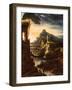 Evening: Landscape with an Aqueduct, 1818-Theodore Gericault-Framed Giclee Print