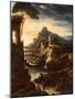 Evening: Landscape with an Aqueduct, 1818-Theodore Gericault-Mounted Giclee Print
