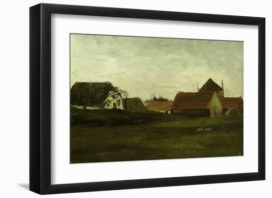 Evening Landscape-Vincent van Gogh-Framed Giclee Print