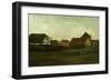 Evening Landscape-Vincent van Gogh-Framed Giclee Print