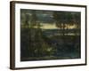 Evening Landscape-Gustave Courbet-Framed Giclee Print