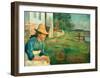 Evening. Laura, The Artist's Sister, 1888-Edvard Munch-Framed Giclee Print
