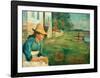 Evening. Laura, The Artist's Sister, 1888-Edvard Munch-Framed Giclee Print