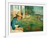 Evening. Laura, The Artist's Sister, 1888-Edvard Munch-Framed Giclee Print