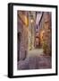 Evening Light Along a Back Alley of Assisi-Terry Eggers-Framed Photographic Print