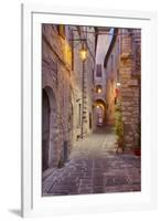 Evening Light Along a Back Alley of Assisi-Terry Eggers-Framed Photographic Print