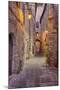 Evening Light Along a Back Alley of Assisi-Terry Eggers-Mounted Photographic Print