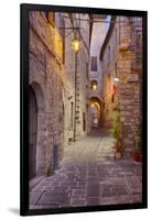 Evening Light Along a Back Alley of Assisi-Terry Eggers-Framed Photographic Print