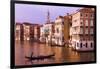 Evening light and gondola on the Grand Canal, Venice, Veneto, Italy-Russ Bishop-Framed Premium Photographic Print