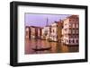 Evening light and gondola on the Grand Canal, Venice, Veneto, Italy-Russ Bishop-Framed Photographic Print