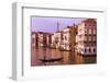 Evening light and gondola on the Grand Canal, Venice, Veneto, Italy-Russ Bishop-Framed Photographic Print