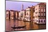 Evening light and gondola on the Grand Canal, Venice, Veneto, Italy-Russ Bishop-Mounted Photographic Print