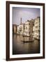 Evening light and gondola on the Grand Canal, Venice, Veneto, Italy-Russ Bishop-Framed Photographic Print