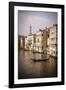 Evening light and gondola on the Grand Canal, Venice, Veneto, Italy-Russ Bishop-Framed Photographic Print