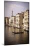 Evening light and gondola on the Grand Canal, Venice, Veneto, Italy-Russ Bishop-Mounted Photographic Print