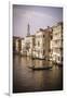 Evening light and gondola on the Grand Canal, Venice, Veneto, Italy-Russ Bishop-Framed Photographic Print