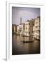 Evening light and gondola on the Grand Canal, Venice, Veneto, Italy-Russ Bishop-Framed Photographic Print