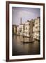 Evening light and gondola on the Grand Canal, Venice, Veneto, Italy-Russ Bishop-Framed Photographic Print