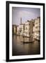 Evening light and gondola on the Grand Canal, Venice, Veneto, Italy-Russ Bishop-Framed Photographic Print