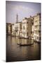 Evening light and gondola on the Grand Canal, Venice, Veneto, Italy-Russ Bishop-Mounted Photographic Print