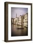 Evening light and gondola on the Grand Canal, Venice, Veneto, Italy-Russ Bishop-Framed Photographic Print