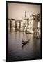 Evening light and gondolas on the Grand Canal, Venice, Veneto, Italy-Russ Bishop-Framed Premium Photographic Print