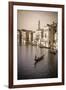 Evening light and gondolas on the Grand Canal, Venice, Veneto, Italy-Russ Bishop-Framed Premium Photographic Print