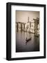 Evening light and gondolas on the Grand Canal, Venice, Veneto, Italy-Russ Bishop-Framed Photographic Print