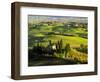 Evening Light at the Belvedere House Surrounded by Winter Wheat in Southern Tuscany-Terry Eggers-Framed Photographic Print