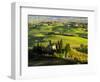 Evening Light at the Belvedere House Surrounded by Winter Wheat in Southern Tuscany-Terry Eggers-Framed Photographic Print