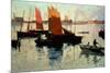 Evening Light at the Port of Camaret-Charles Cottet-Mounted Giclee Print