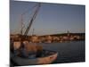 Evening Light in Supetar, with Fishing Boat in Front, Brac, Dalmatian Coast, Croatia-Joern Simensen-Mounted Photographic Print